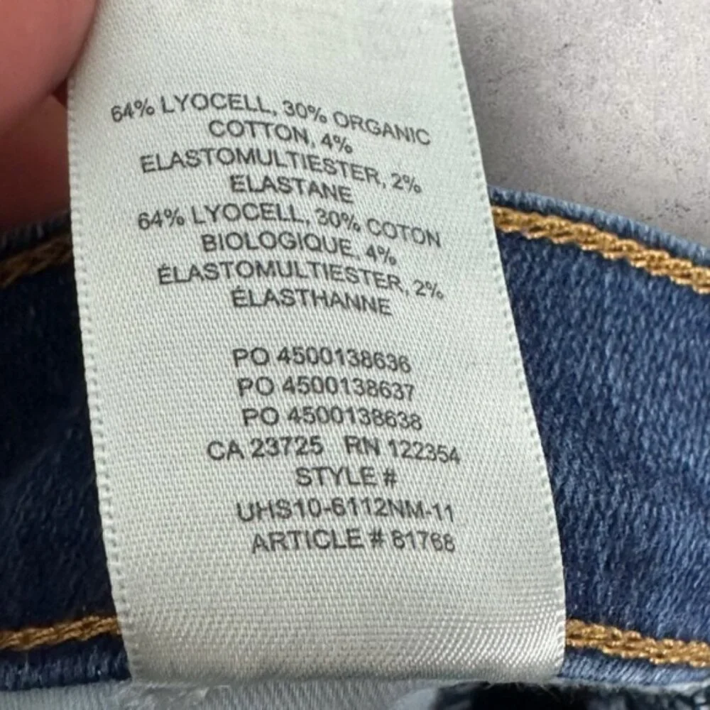 Aritzia Denim Forum The Lola High Rise Skinny Jeans Size 27 Lyocell Stretch Blue - Picture 12 of 15